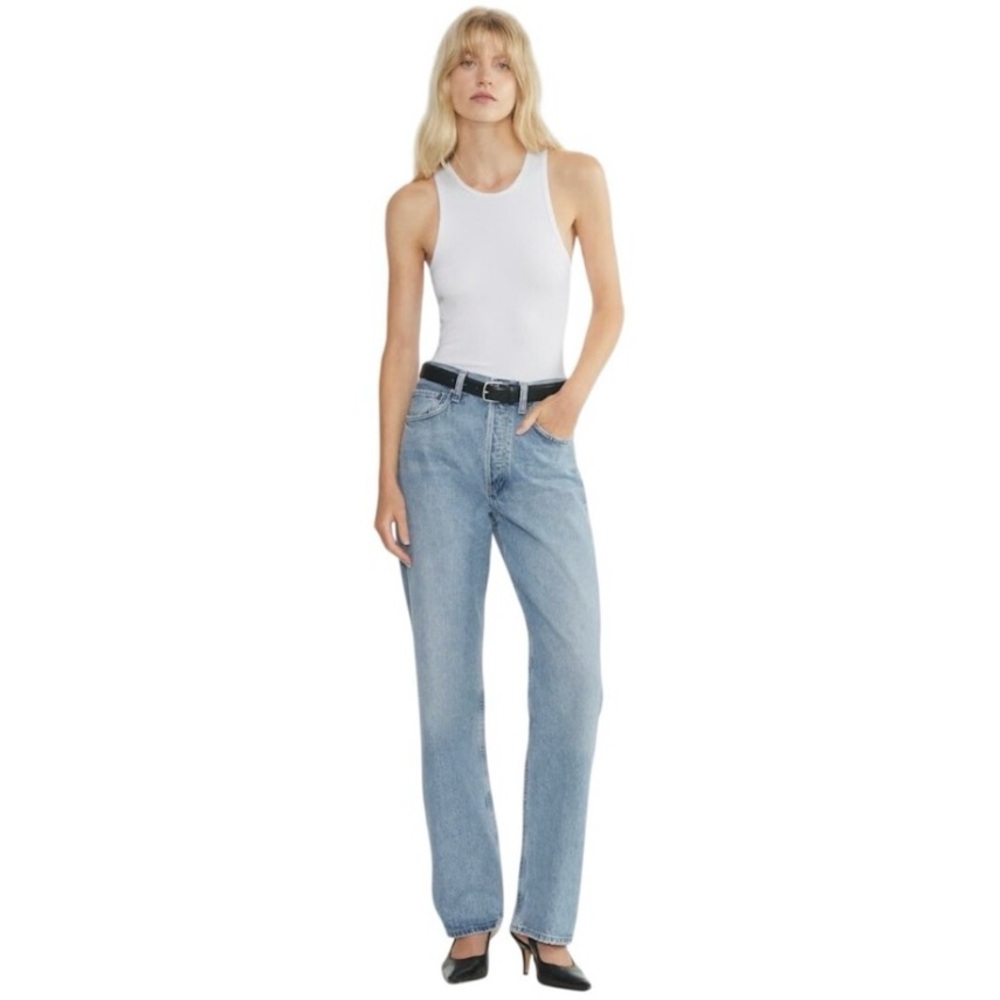 AGOLDE Kelly High Rise Relaxed Straight Leg Designer Jeans - SZ 23 NWT - Picture 2 of 8
